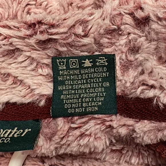 Stillwater Supply Co.Pink faux Sherpa Pullover, size oversized Small - Picture 10 of 12